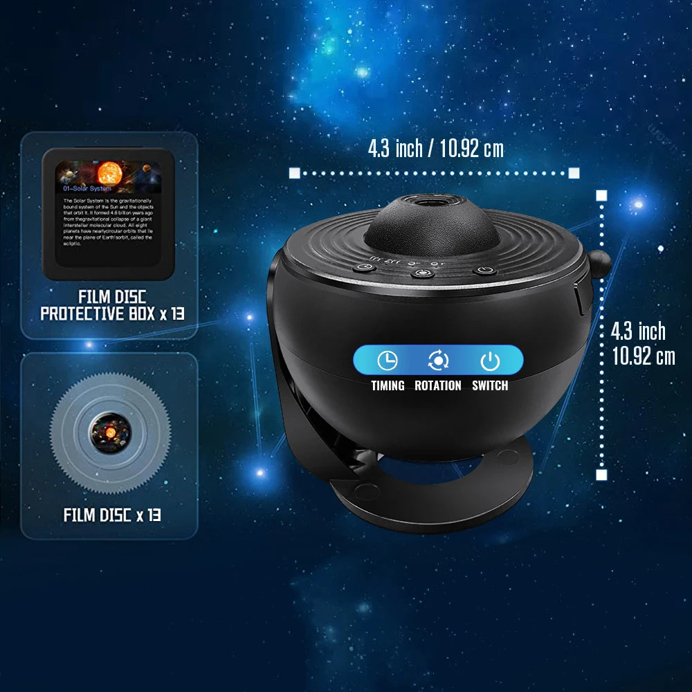 13-in-1 Planetarium Galaxy Projector with HD Projection