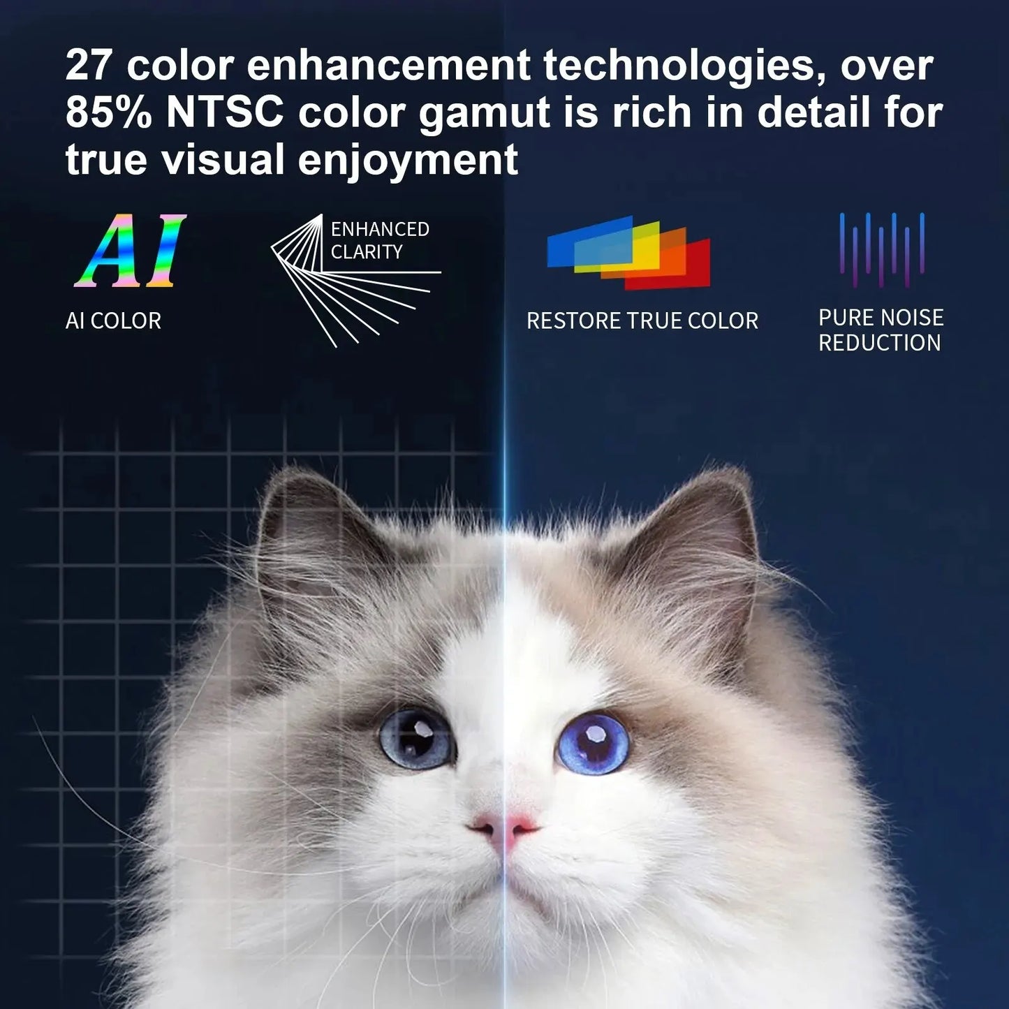 Portable 4K-Support Smart Projector with WiFi