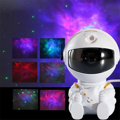Astronaut Galaxy Star Projector with 360° Rotating