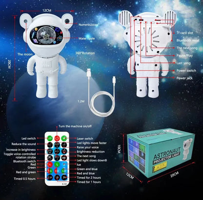 Smart Astronaut Galaxy Projector with Bluetooth