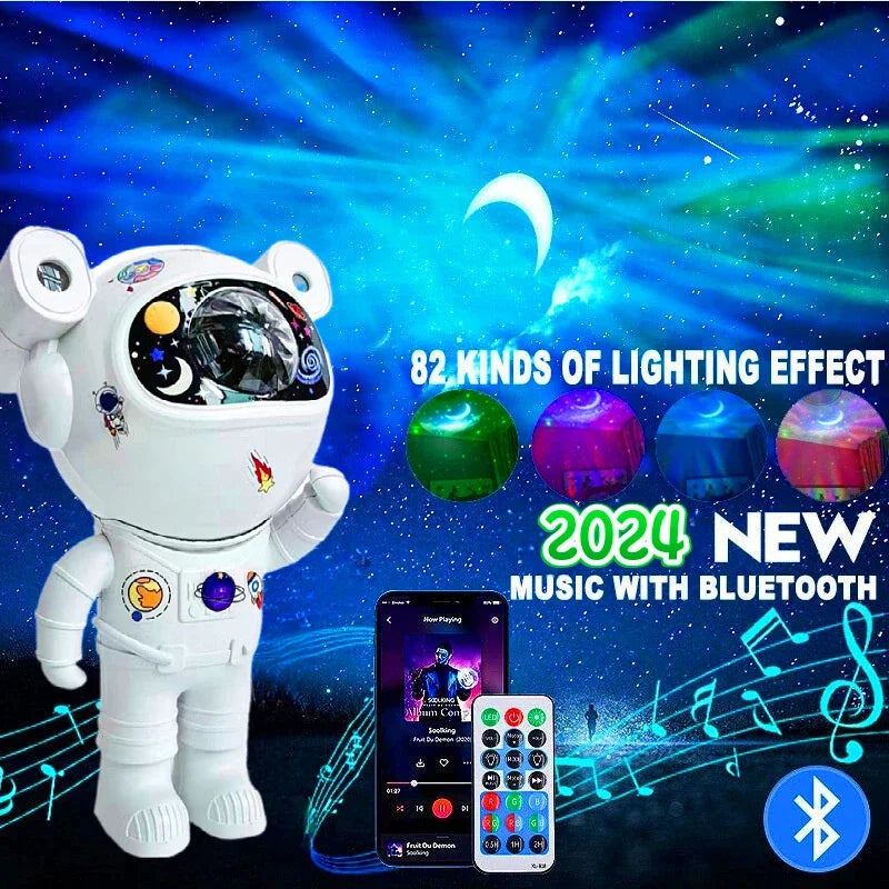 Smart Astronaut Galaxy Projector with Bluetooth