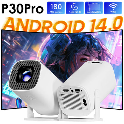 Mini Smart Projector with Android 14