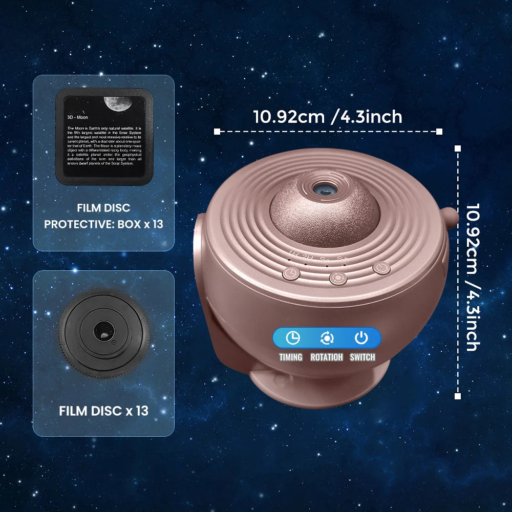 13-in-1 Planetarium Galaxy Projector with HD Projection