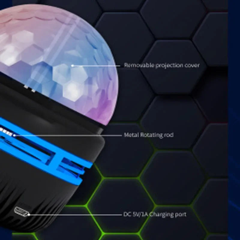 Galaxy Projector Night Light with Auto Rotation