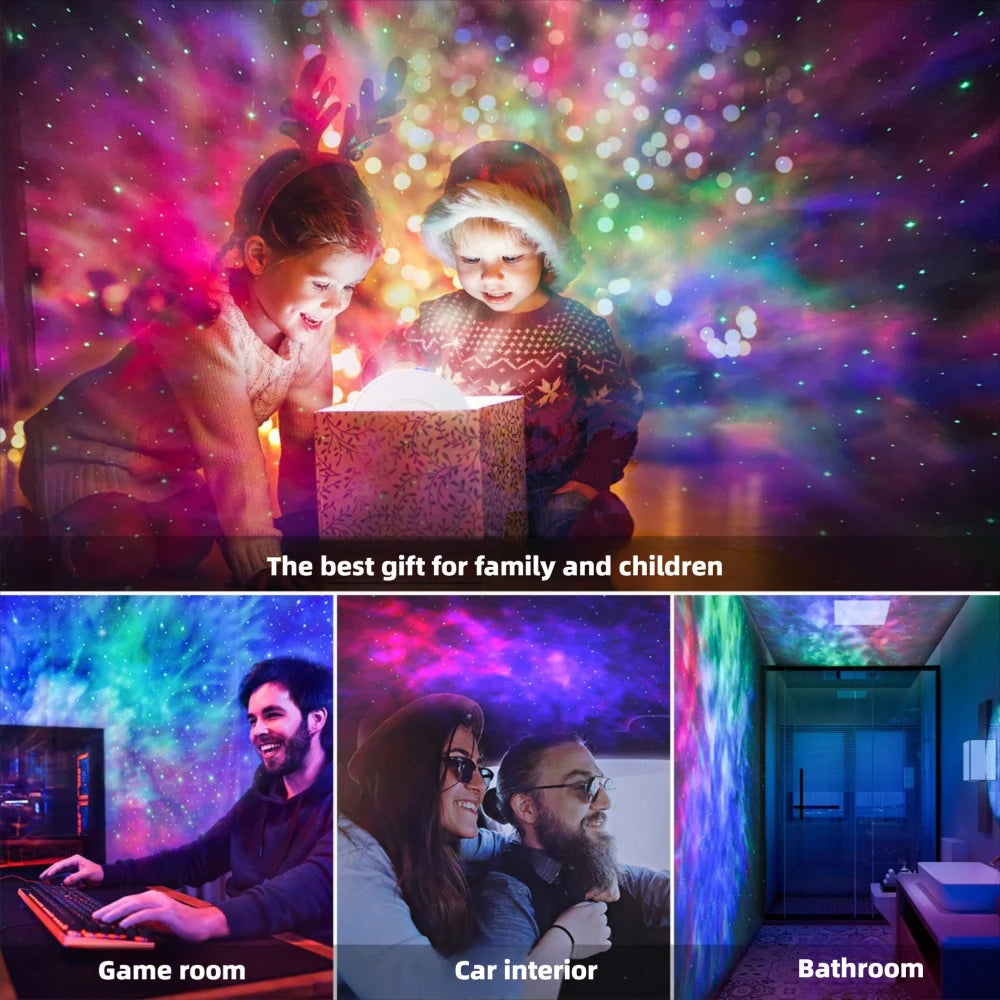 Smart Galaxy Star Projector with Voice Control