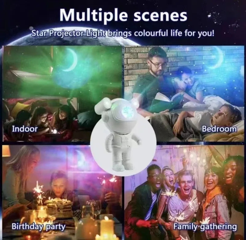 Smart Astronaut Galaxy Projector with Bluetooth