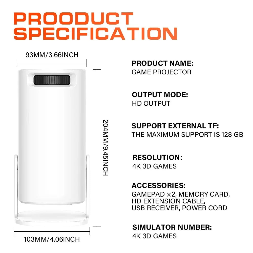 Smart Gaming Projector with Android 11