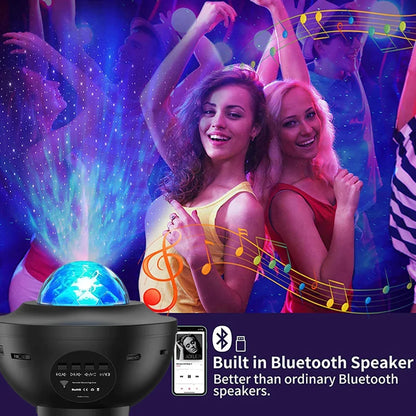 LED Galaxy Star Projector with Bluetooth Music