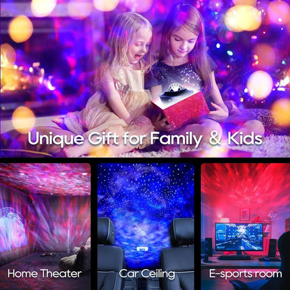 LED Galaxy Star Projector with Bluetooth Music