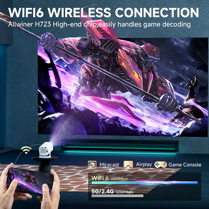 Mini Smart Projector with Android 14