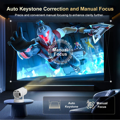 Portable Smart 720P Projector with Android 11