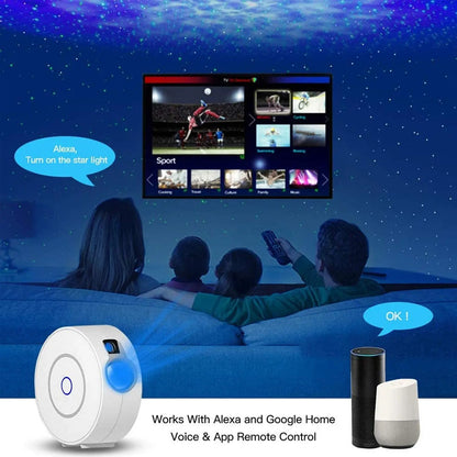 Smart Aurora Galaxy Star Projector with APP Control