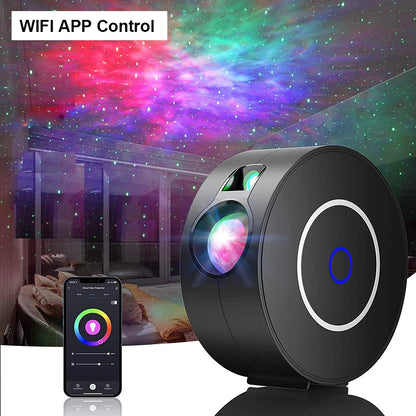 Smart Galaxy Star Projector with Voice Control