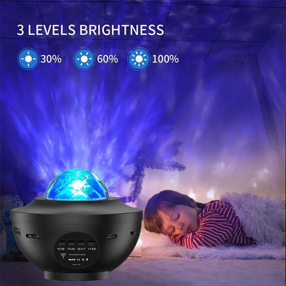 LED Galaxy Star Projector with Bluetooth Music