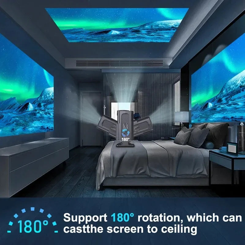 Portable 1080P Smart Projector with Android 11