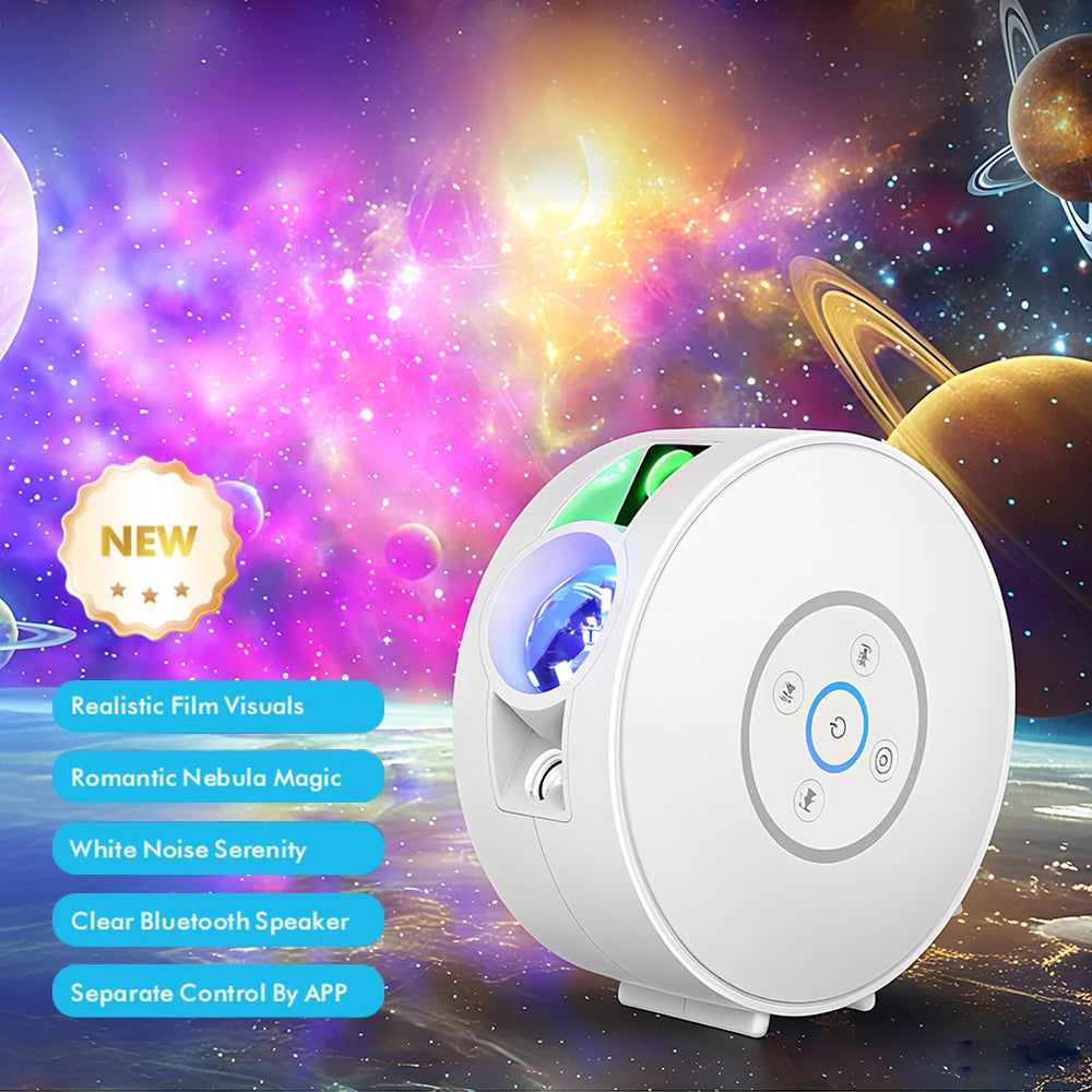 Smart Galaxy Star Projector with Voice Control