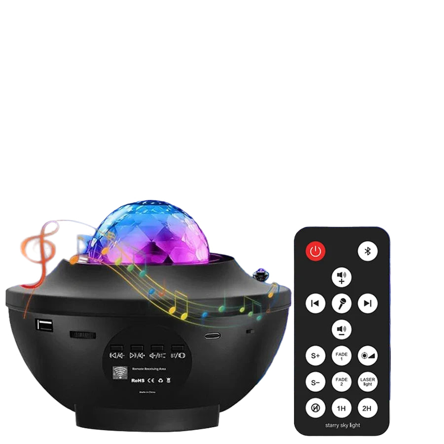 LED Galaxy Star Projector with Bluetooth Music